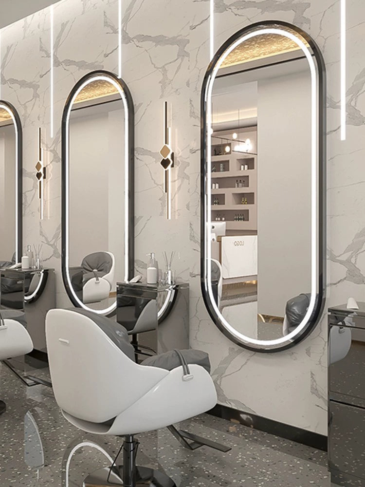 Barber Shop Dressing Table Salon Mirror for Hair Salon Led Light