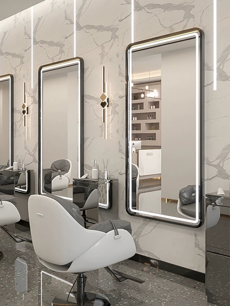 Barber Shop Dressing Table Salon Mirror for Hair Salon Led Light