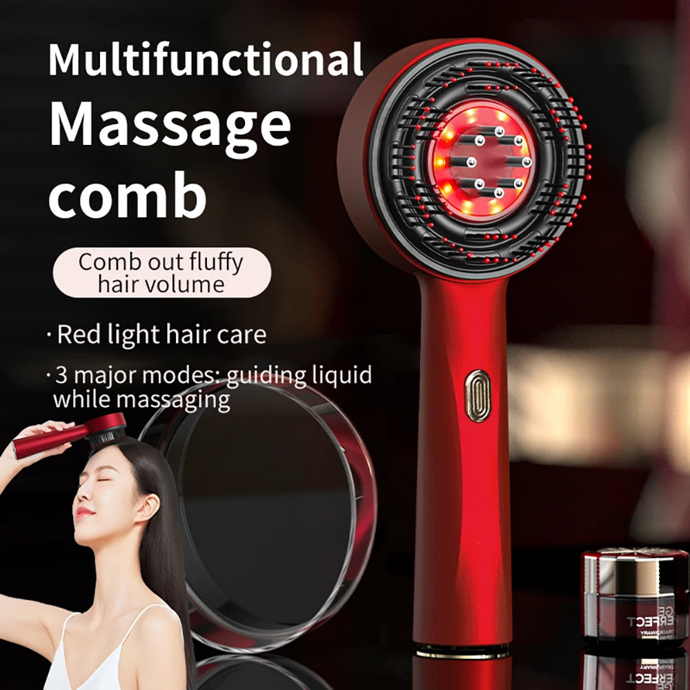 Electric Multifunctional Comb that Promotes Hair Growth Massage Oil Applicator 3 Modes